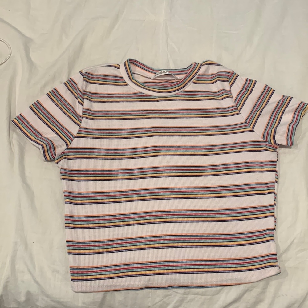 Cropped Striped tee